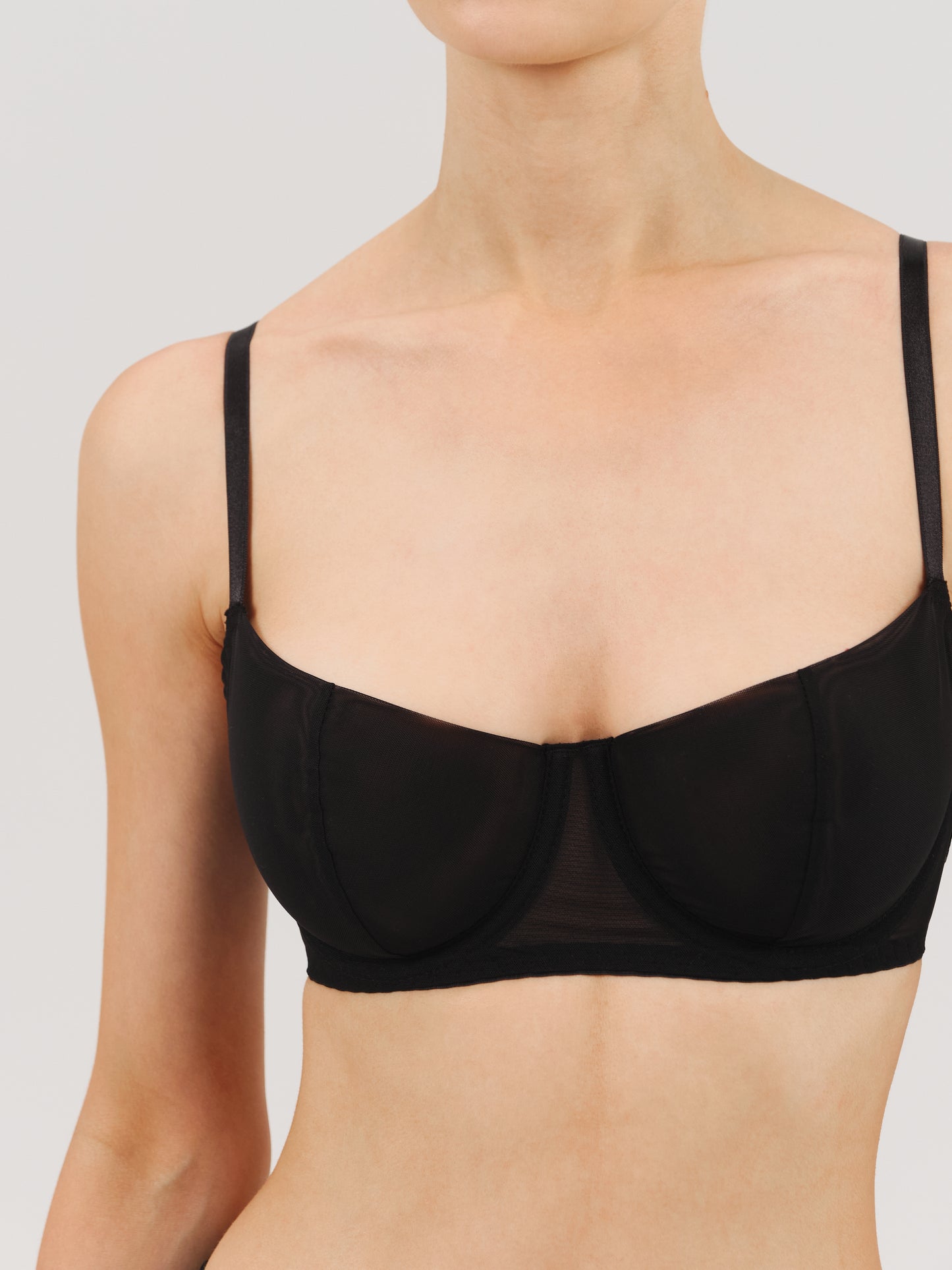 BASE BRA mesh - black