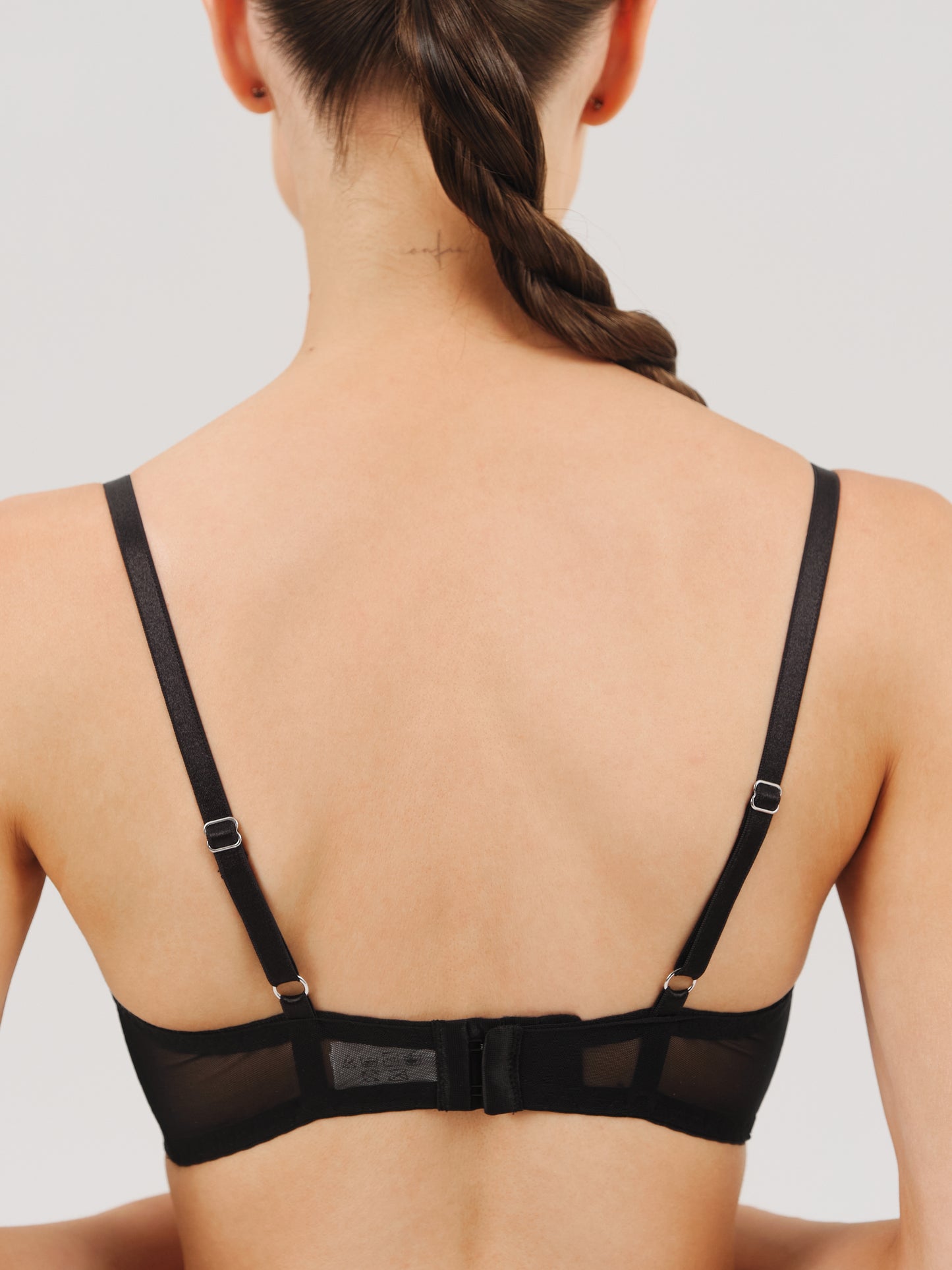 BASE BRA mesh - black