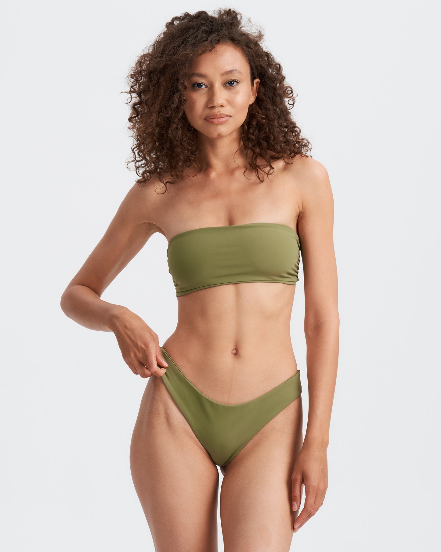 "MINIMAL" SWIMSUIT BIKINI - khaki