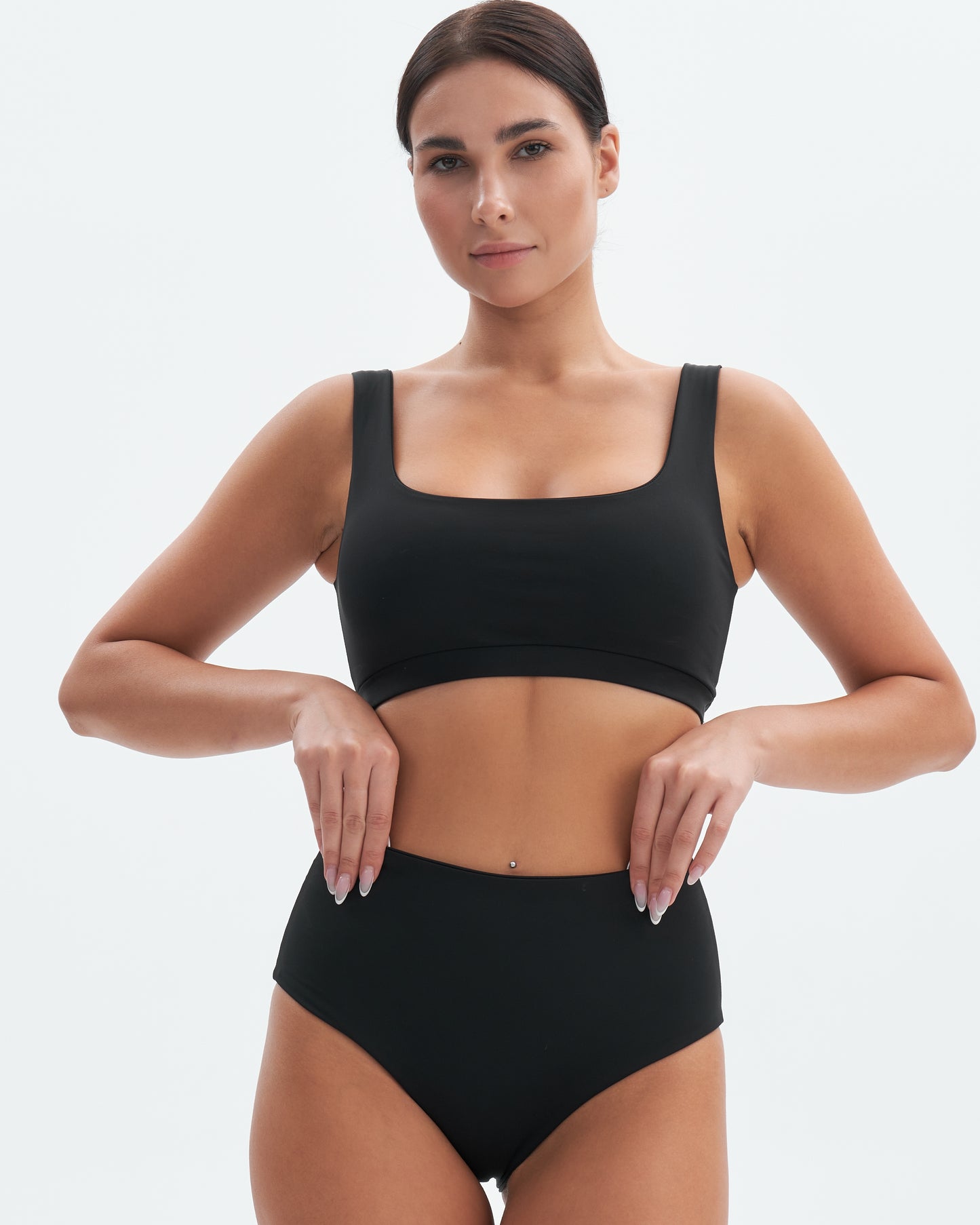 "MINIMAL" SWIM TOP - black