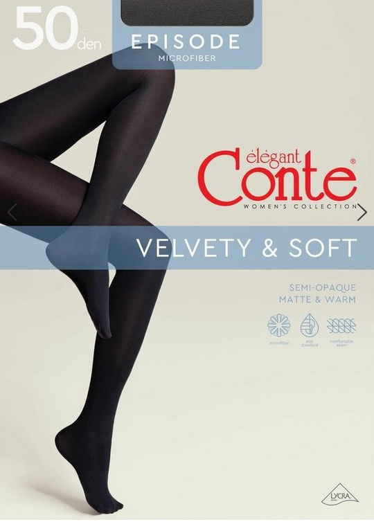 Rajstopy CONTE "EPISODE" 50 DEN - nero