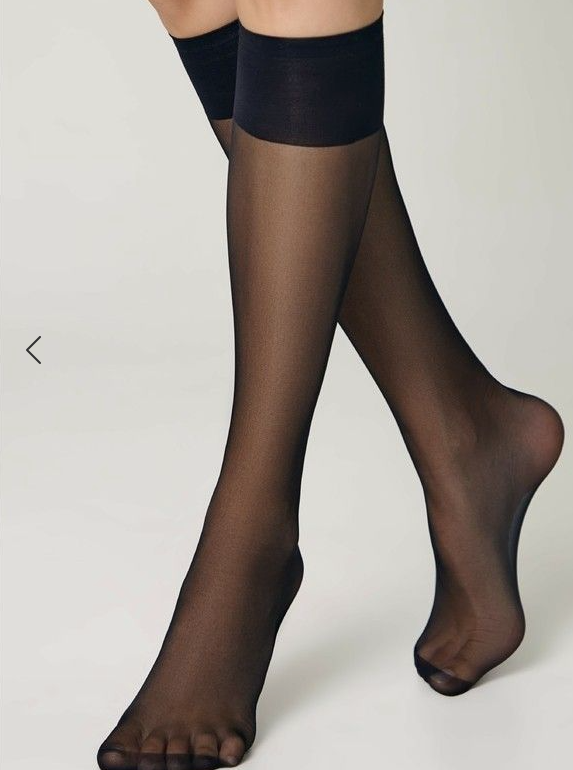 CONTE "SOLO" knee-high socks 20 DEN - black (2 pairs)