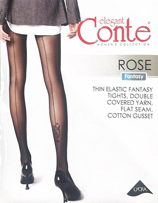 CONTE "ROSE" tights - black