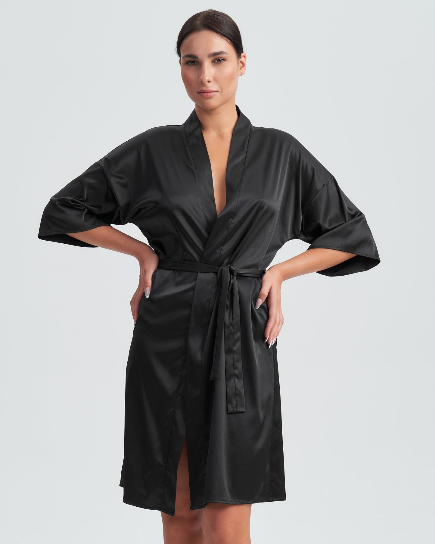 BATHROBE "ALICE" - black